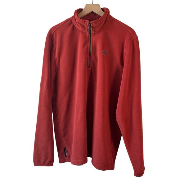 Outdoor Research Mens Fleece XL Orange 1/4 Zip Polartec Pullover Performance - Picture 2 of 9